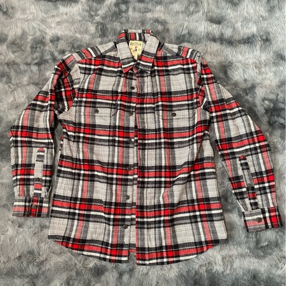 RedHead Other - RedHead Red and Black Plaid Button-Up Shirt 100%cotton size M